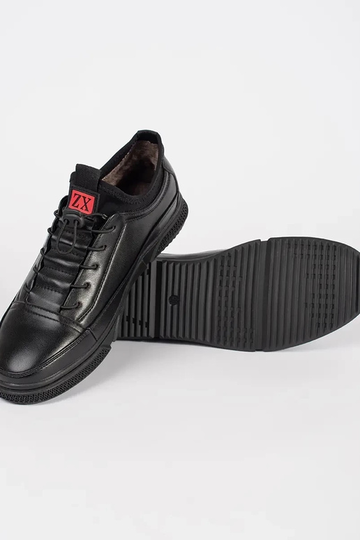 Čierne pánske teplé športové topánky