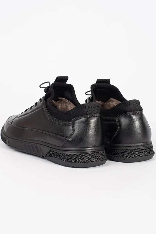 Čierne pánske teplé športové topánky