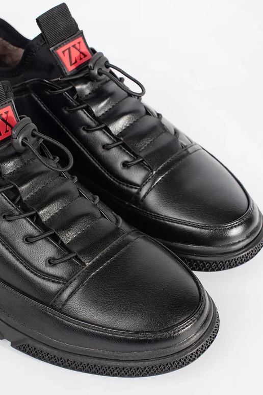 Čierne pánske teplé športové topánky