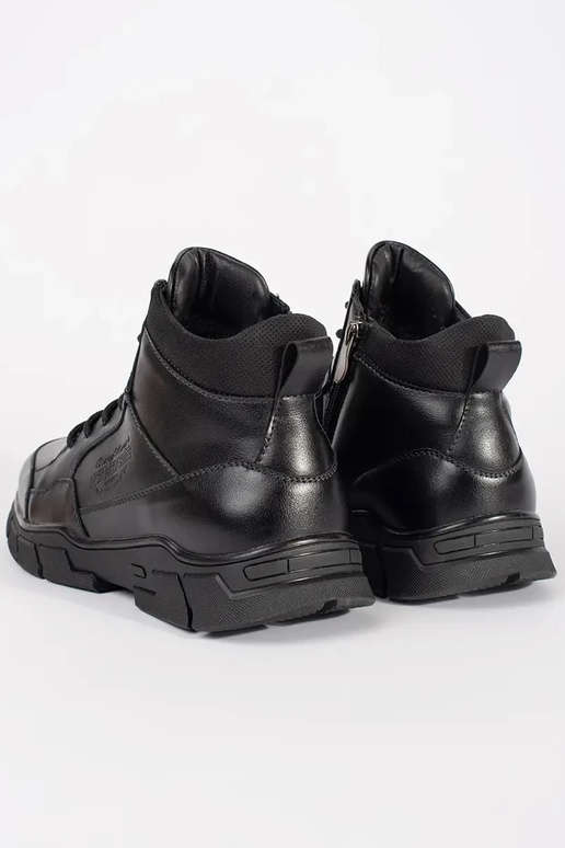 Vysoké pánske teplé topánky z umelej...