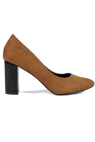 Hnedé vysoké podpätky