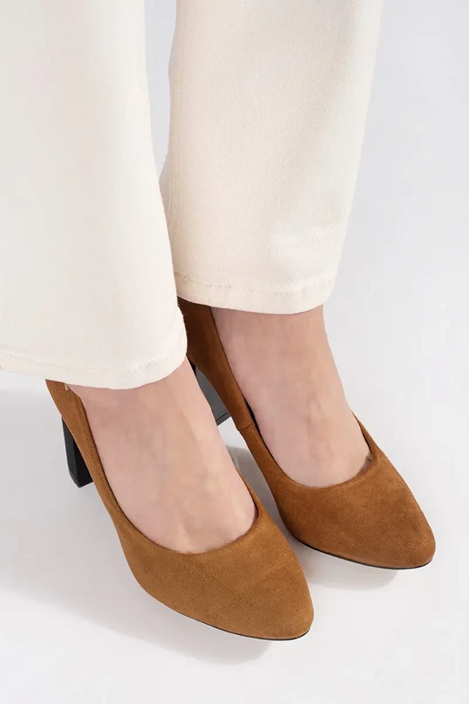 Hnedé vysoké podpätky Hnedé vysoké podpätky