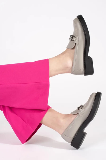 Dámske mokasíny na hrubej... 2