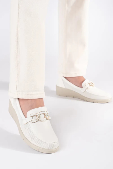 Biele poltopánky na... 2