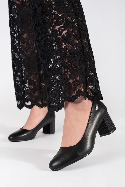 Čierne klasické lodičky Sergio Leone