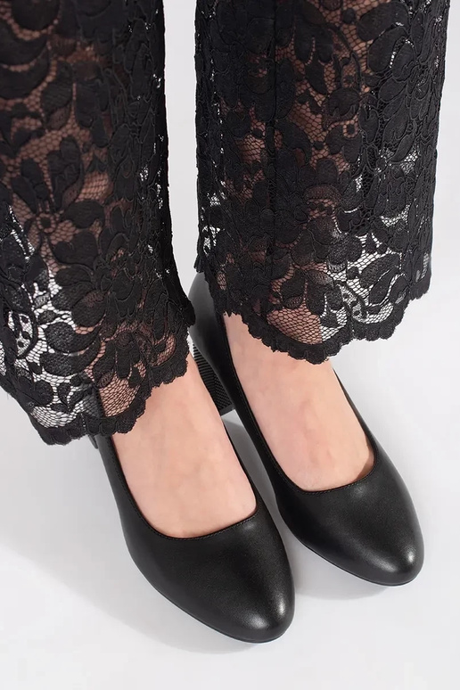 Čierne klasické lodičky Sergio Leone