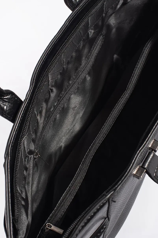 Čierna veľká kabelka s extra popruhom