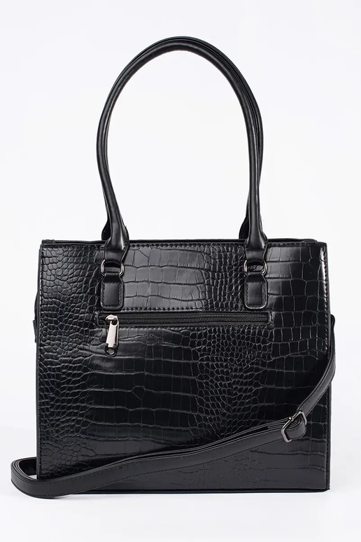 Čierna stredne veľká kabelka cez rameno