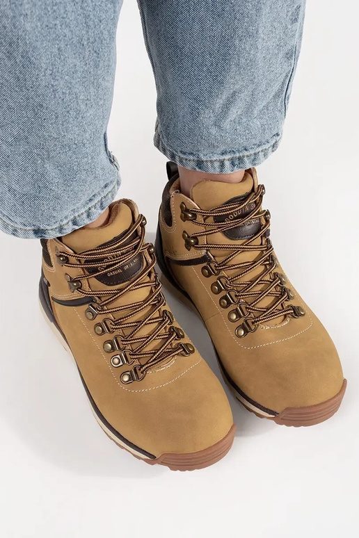 Hnedé trekingové topánky