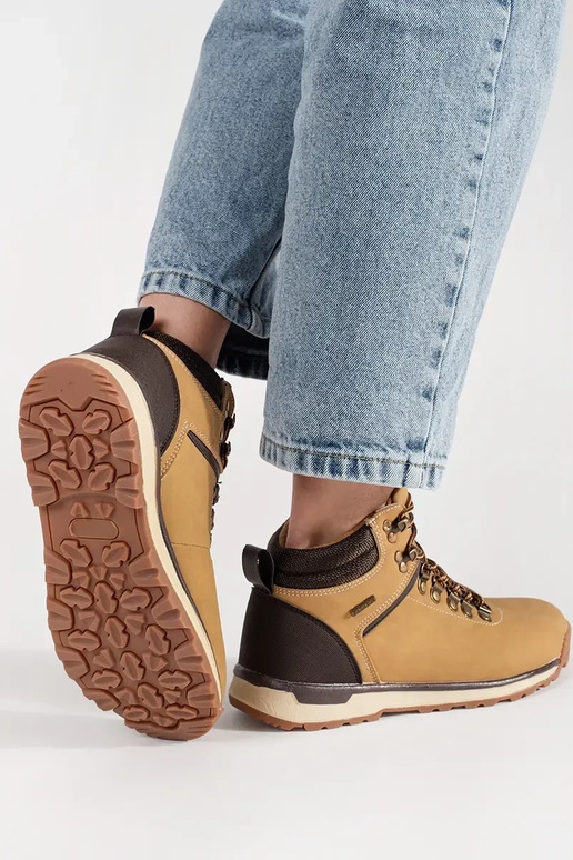 Hnedé trekingové topánky