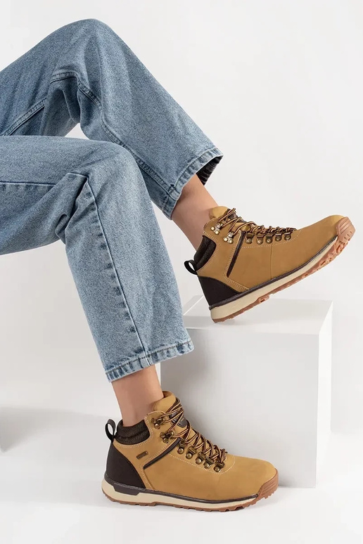 Hnedé trekingové topánky