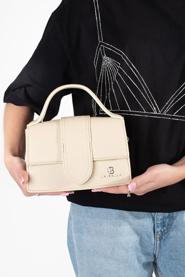 Jasne béžová malá taška s... 2