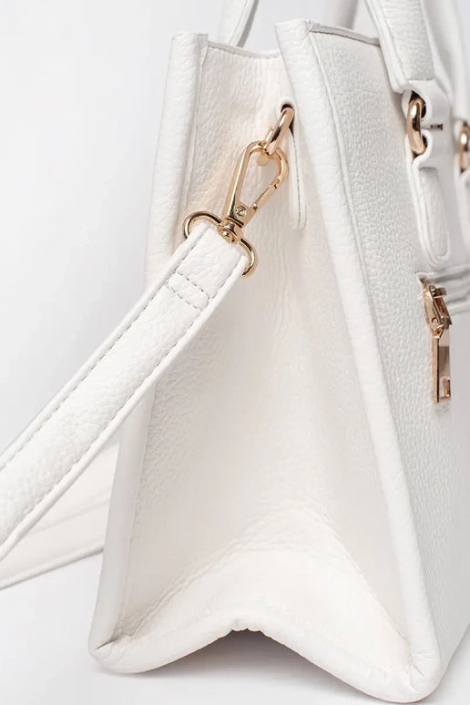 Biela kabelka so zipsom