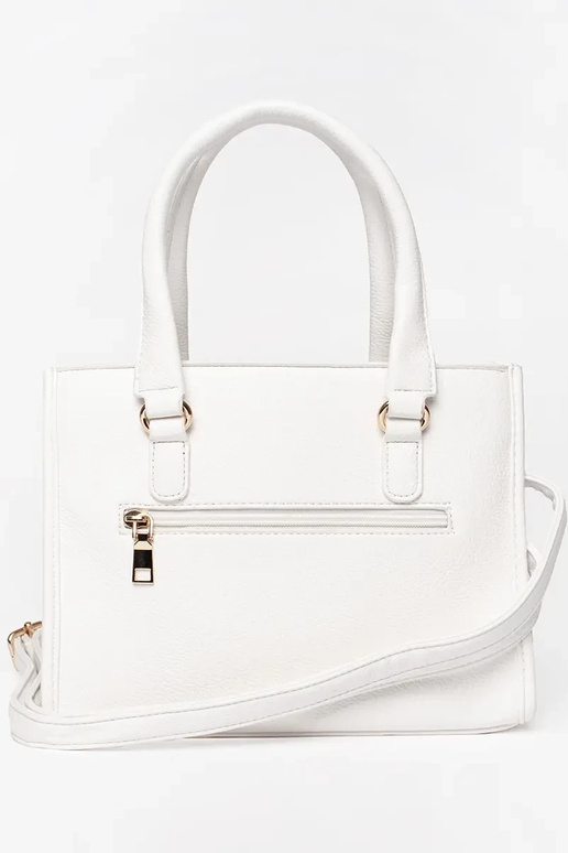 Biela kabelka so zipsom