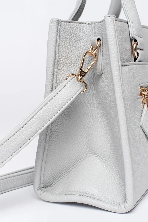 Sivá kabelka so zipsom