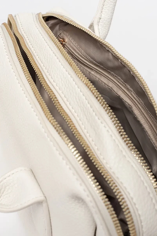 Žiarivo piesková dámska taška