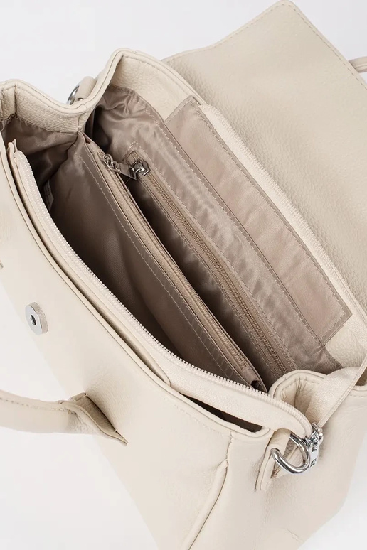 Biela dámska kabelka s popruhmi