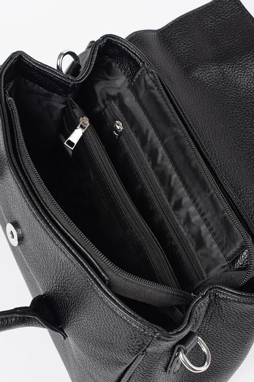 Čierna dámska kabelka s remienkami