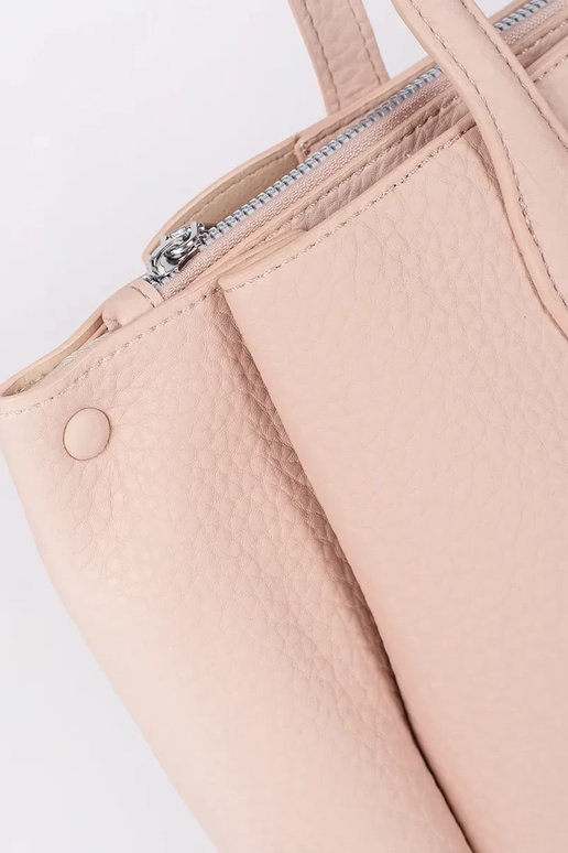 rožová shopper taška z eko kože