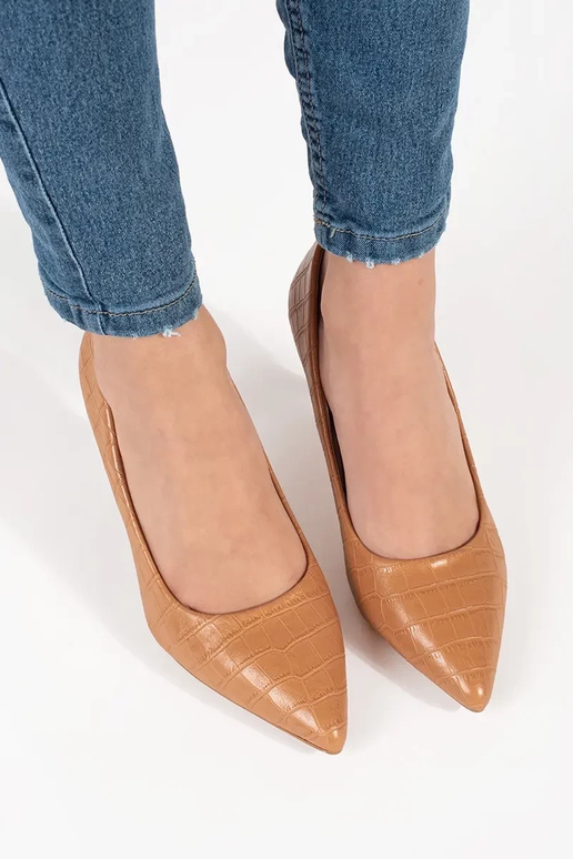 Pieskové lodičky na vysokom podpätku Pieskové lodičky na vysokom podpätku