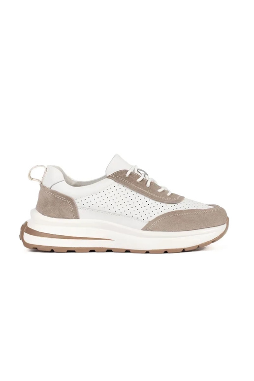 Kožené perforované športové topánky...