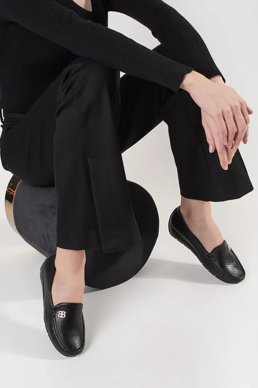 čierne dámske poltopánky s skrytým...