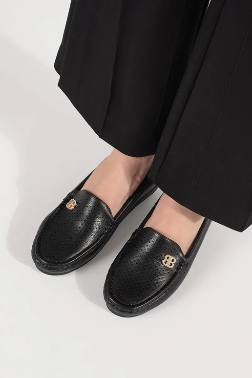 čierne dámske poltopánky s skrytým...