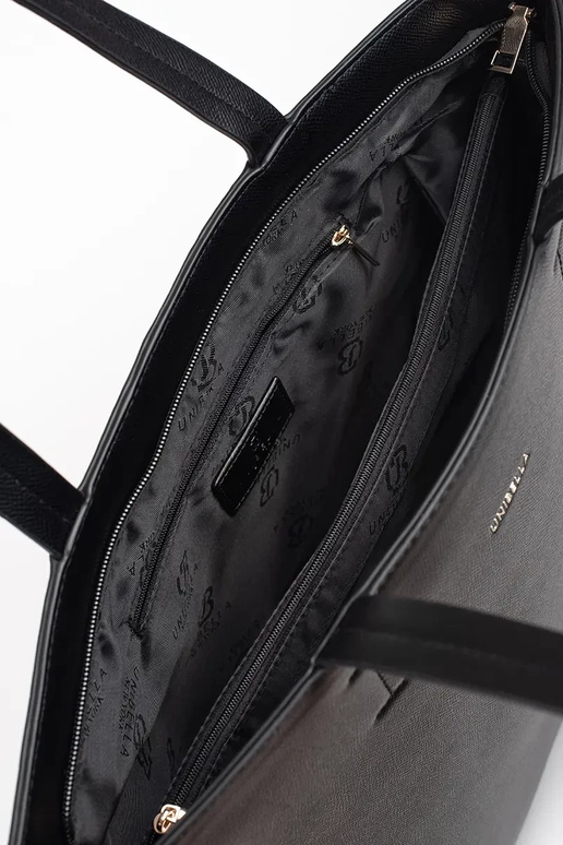 veľká čierna shopper taška s cvokmi