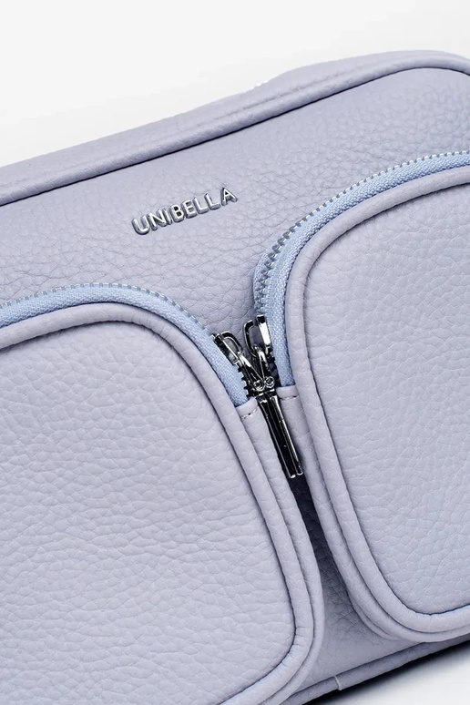 Fialová malá kabelka s vreckami