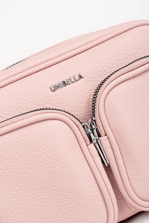 Ružová malá kabelka s vreckami