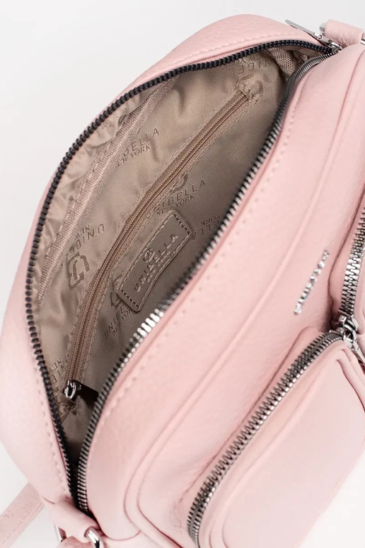 Ružová malá kabelka s vreckami