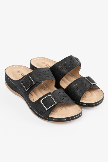 Sandalové šľapky na nízkej... 2