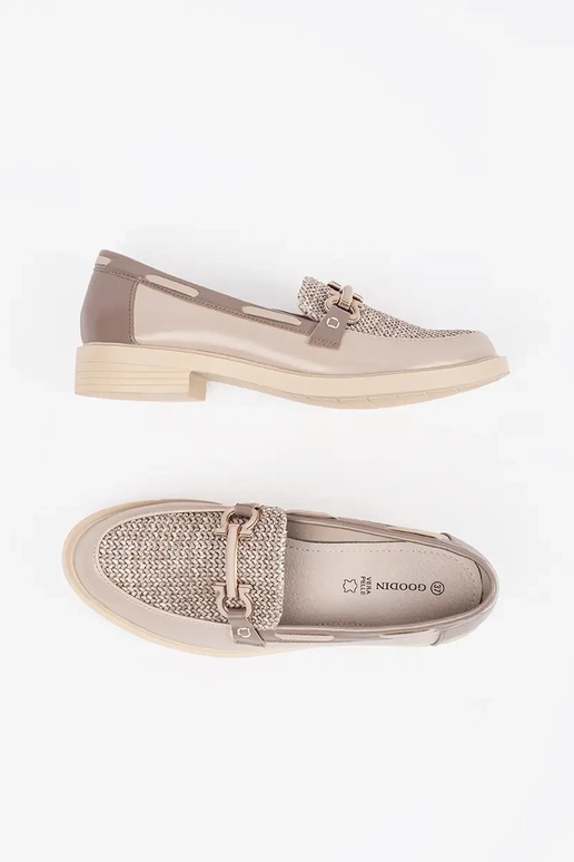 pieskové mokasíny s koženou vložkou pieskové mokasíny s koženou vložkou