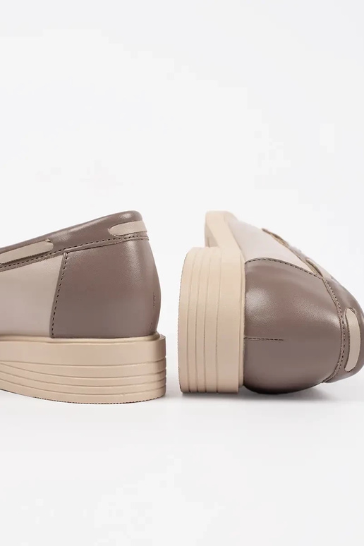 pieskové mokasíny s koženou vložkou pieskové mokasíny s koženou vložkou