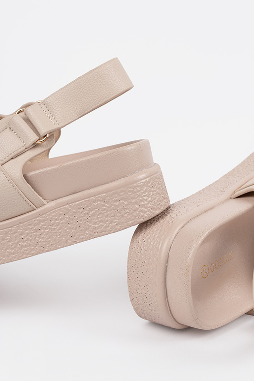 Pieskové elegantné sandále s platformou Pieskové elegantné sandále s platformou