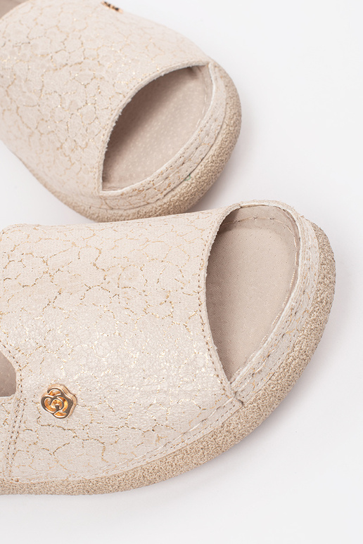 pieskové sandále s koženou vložkou pieskové sandále s koženou vložkou