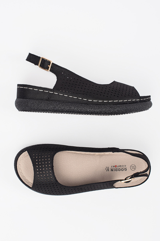 čierne pohodlné sandále čierne pohodlné sandále