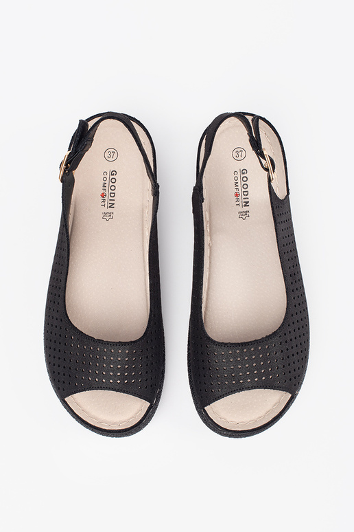 čierne pohodlné sandále čierne pohodlné sandále