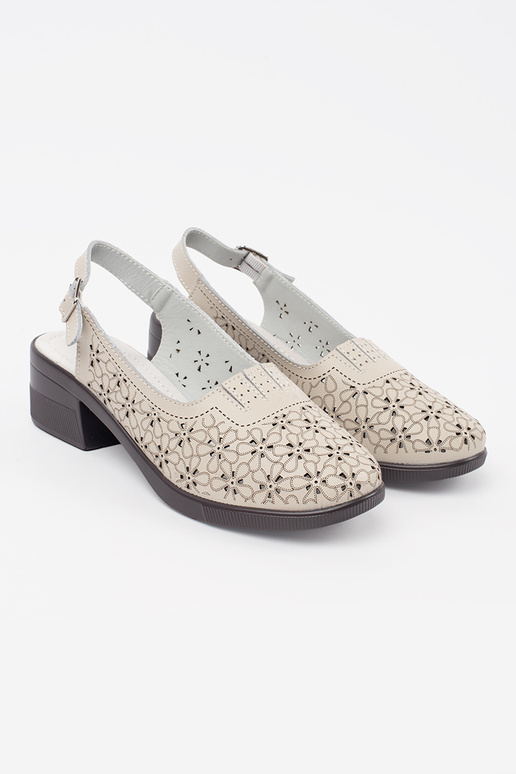 pieskové sandále s perforovaným...