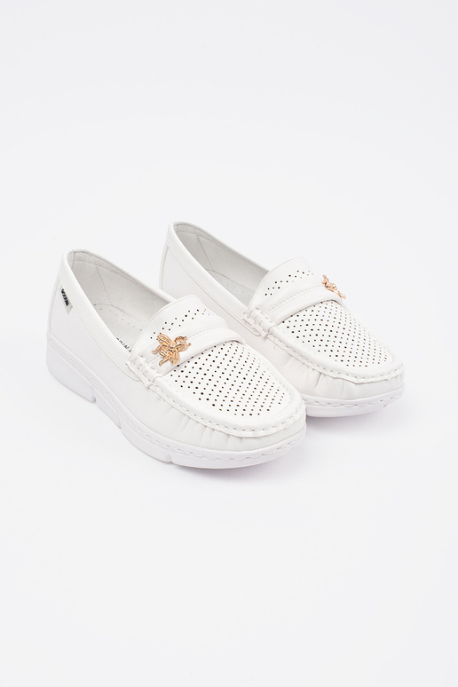 slonovinové perforované mokasíny slonovinové perforované mokasíny