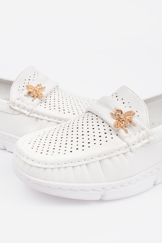 slonovinové perforované mokasíny slonovinové perforované mokasíny