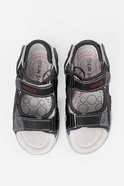Čierne chlapčenské sandále