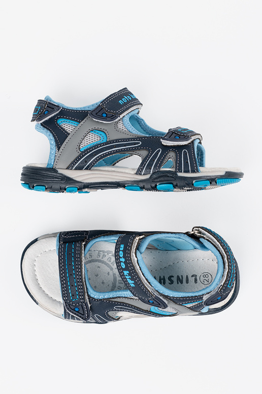 Tmavomodré chlapčenské sandále