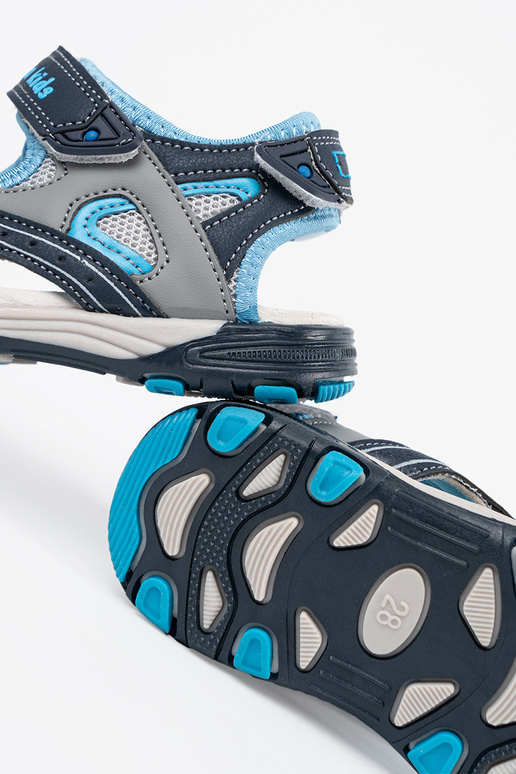 Tmavomodré chlapčenské sandále