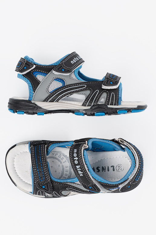 Čierne chlapčenské sandále