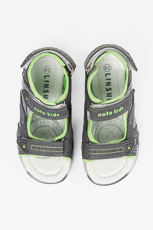 Šedé chlapčenské sandále