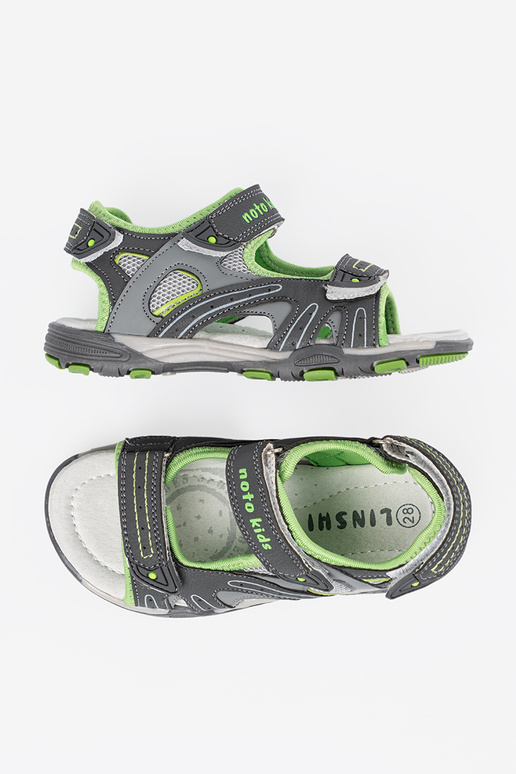 Šedé chlapčenské sandále