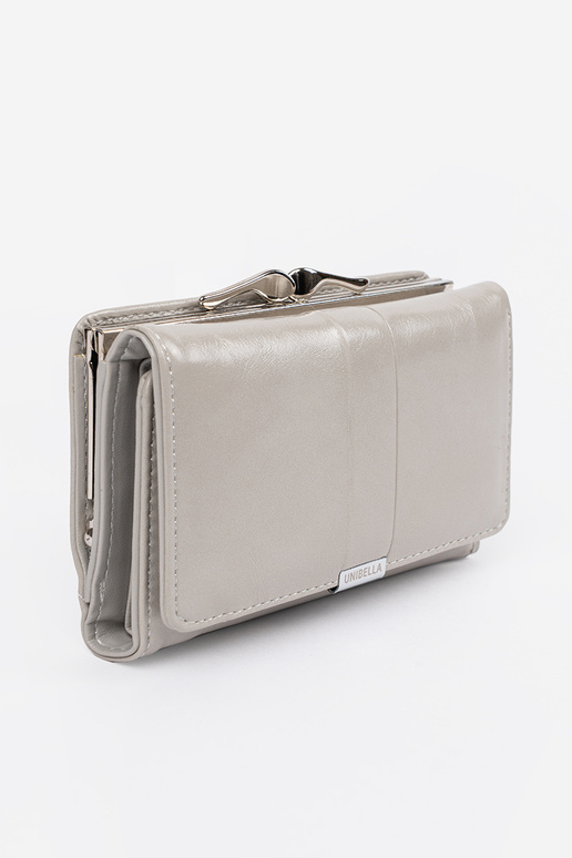 Sivá dámska peňaženka z umelej kože