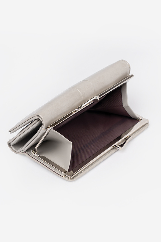 Sivá dámska peňaženka z umelej kože