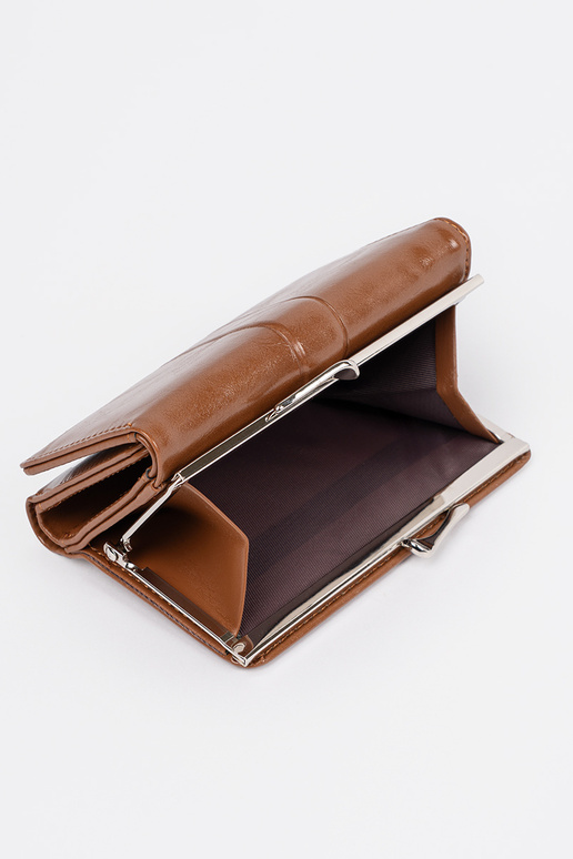 Hnedá dámska peňaženka z eko kože